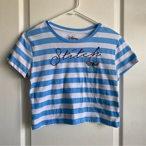 Disney Stitch Striped crop S
